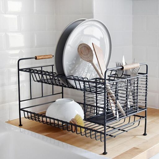 Egouttoir en métal finition gris antique | Decoclico