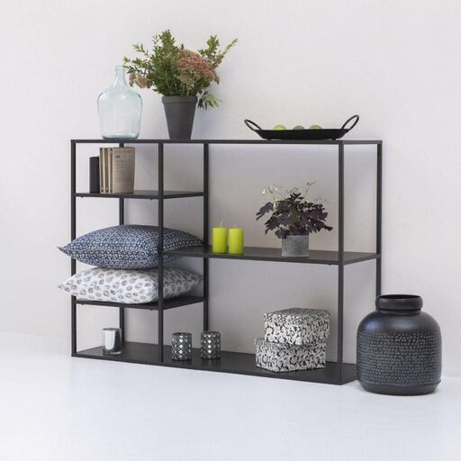 Etagère à poser bibliothèque en métal noir | Decoclico