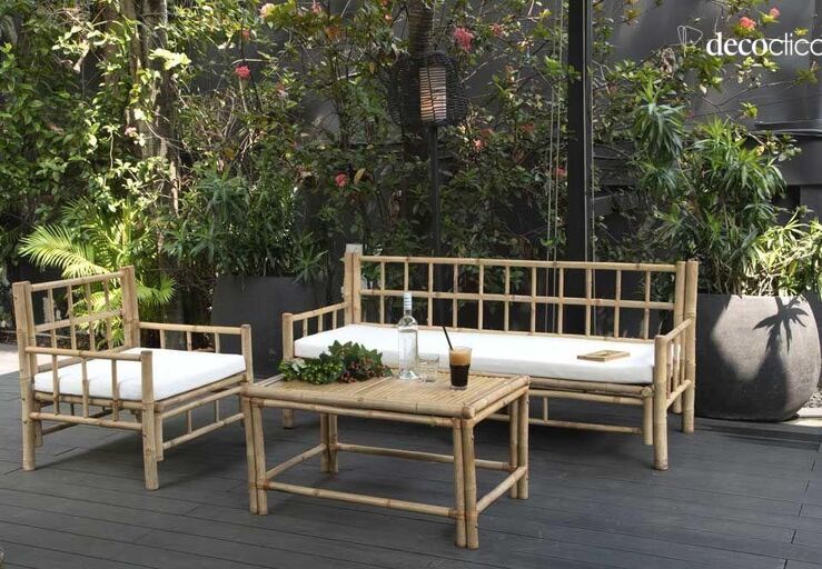 Mobili da giardino in bambù | Decoclico