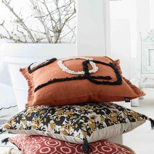 Housse de coussin en lin Terracotta | Decoclico