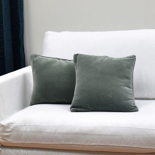 Housse de coussin en velours de coton | Decoclico