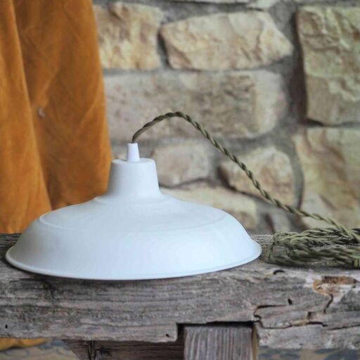 Pendelleuchte aus mattweißem Porzellan Gabrielle Reminiscence Home | Decoclico