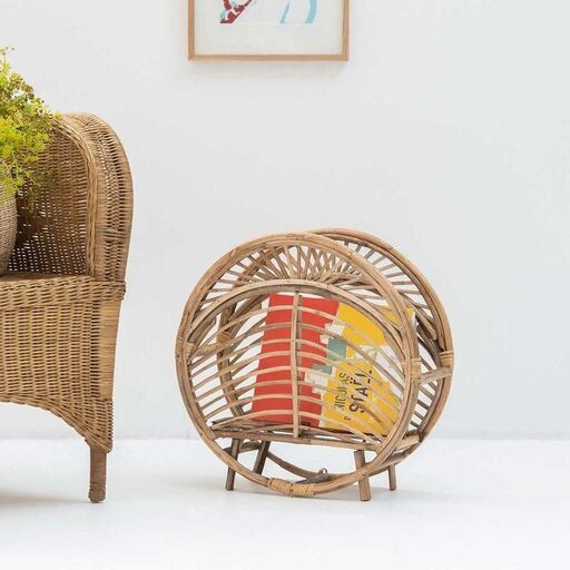 Porte-revues en rotin | Decoclico