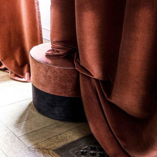 Tenda in velluto di cotone Delhi Terracotta | Decoclico