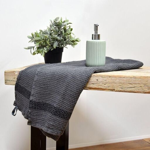 Serviette de toilette en lin lavé | Decoclico