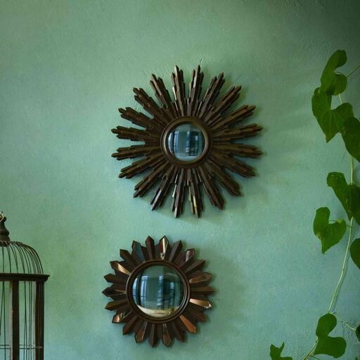 Set de 2 miroirs convexes 27,7 et 37,5 cm – Manderley | Decoclico