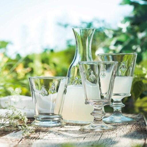 Set de 6 verres en verre pressé Abeille | Decoclico