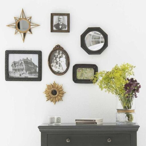 Set de 7 cadres et miroirs style baroque Manderley | Decoclico