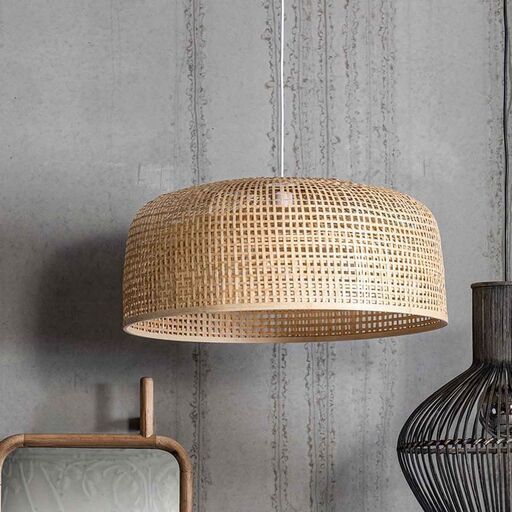 suspension dôme en bambou | Decoclico