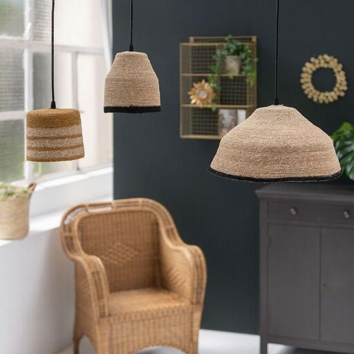 Lampada a sospensione in giunco marino | Decoclico