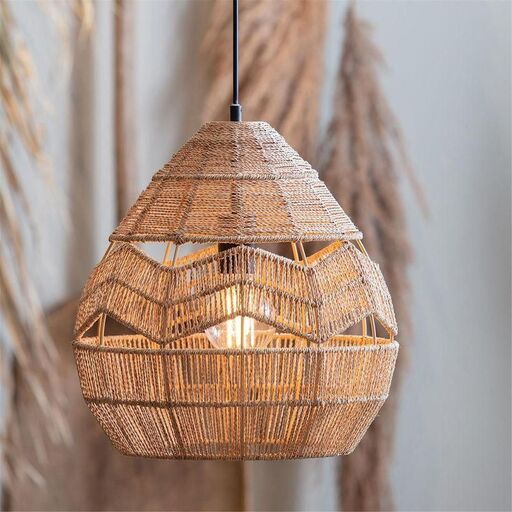 Hängeleuchte aus natürlicher Jute | Decoclico