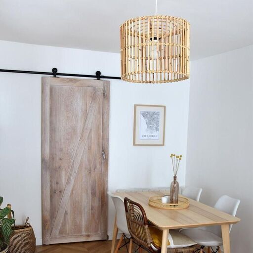 Lampada a sospensione in rattan naturale | Decoclico