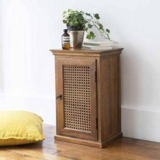 Comodino in canne d'epoca | Decoclico