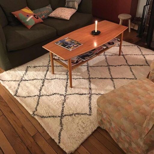 Tapis en laine écru | Decoclico