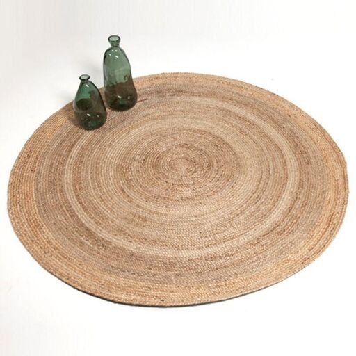 Runder Teppich aus Jute | Decoclico