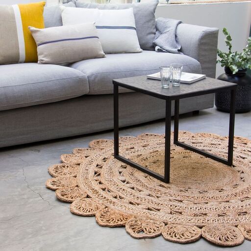 tapis rond jute | Decoclico