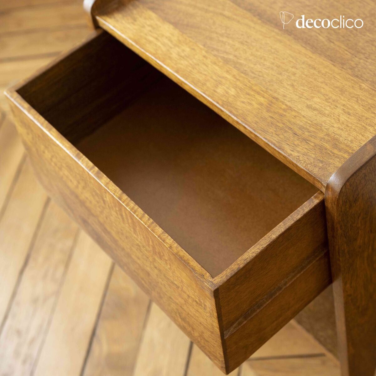 Mango wood bedside table 1 compartment 1 drawer  Vintage