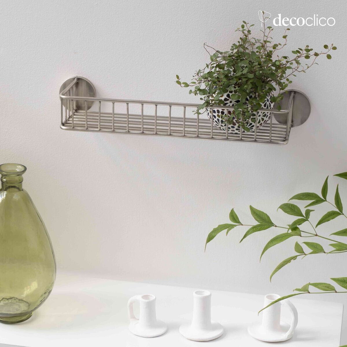 Mensola da bagno in ottone argentato  Chaumont