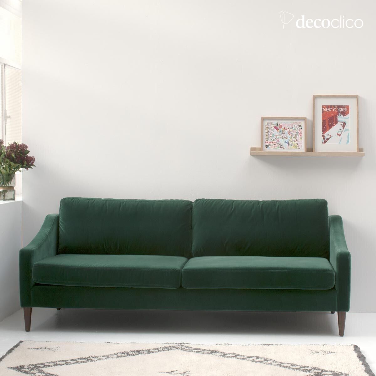 Mensola portafoto in rovere naturale FSC 80 cm Mood