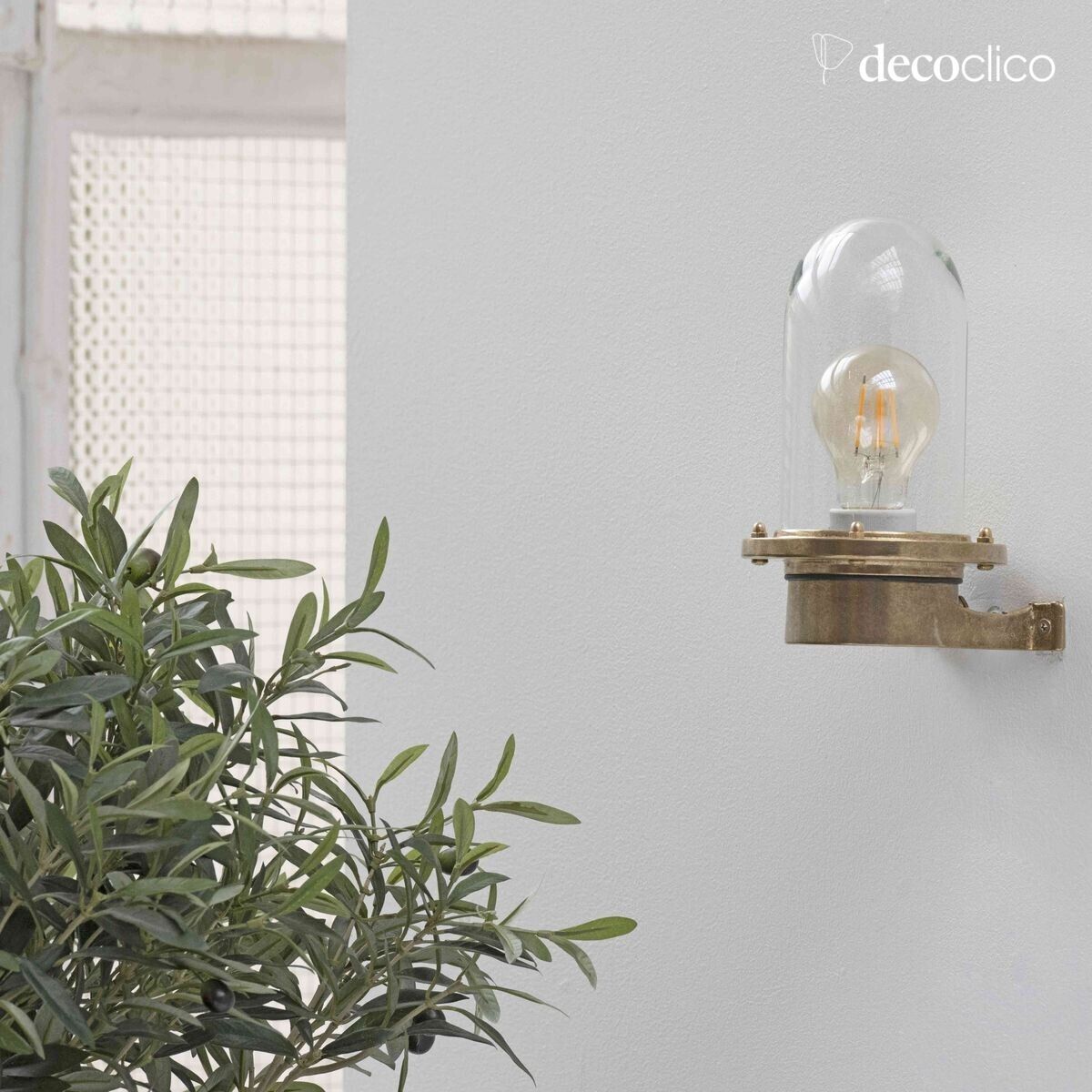 Messing wandlamp Egee