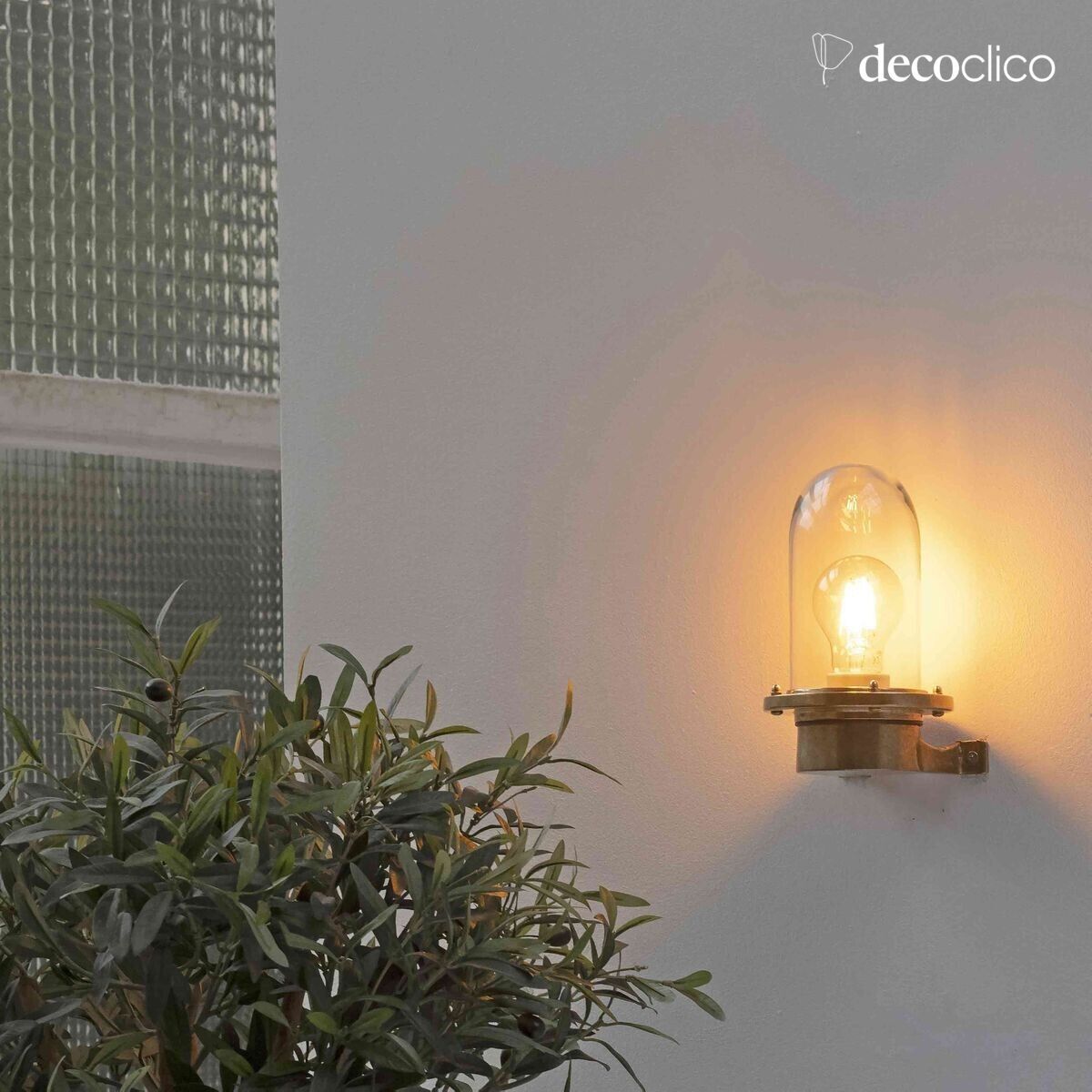 Messing wandlamp Egee