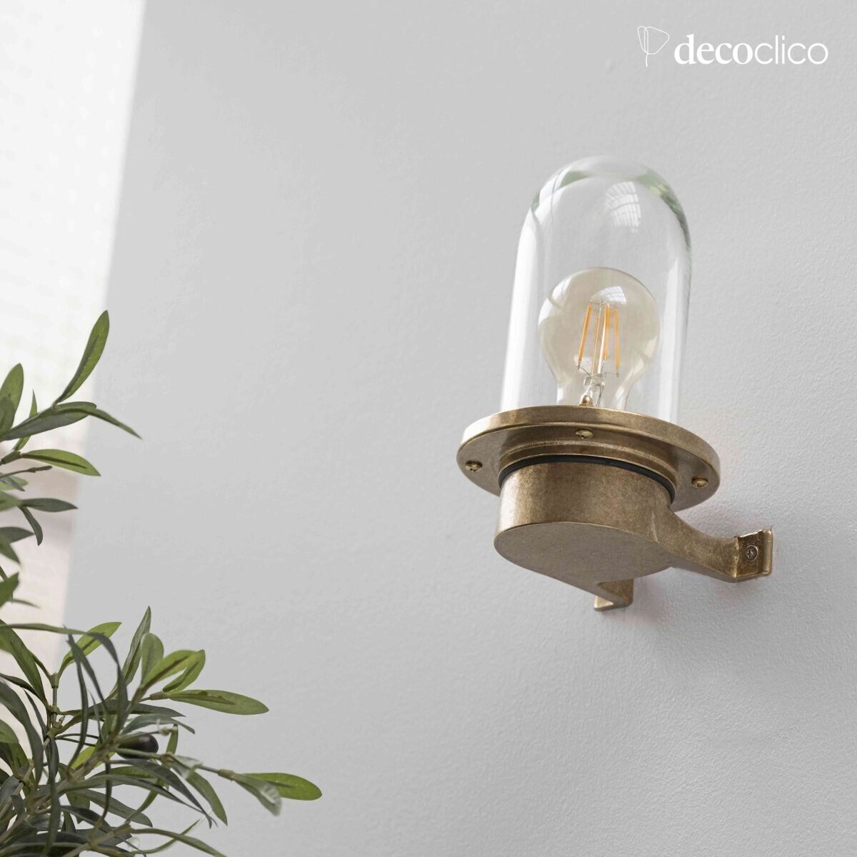 Messing wandlamp Egee