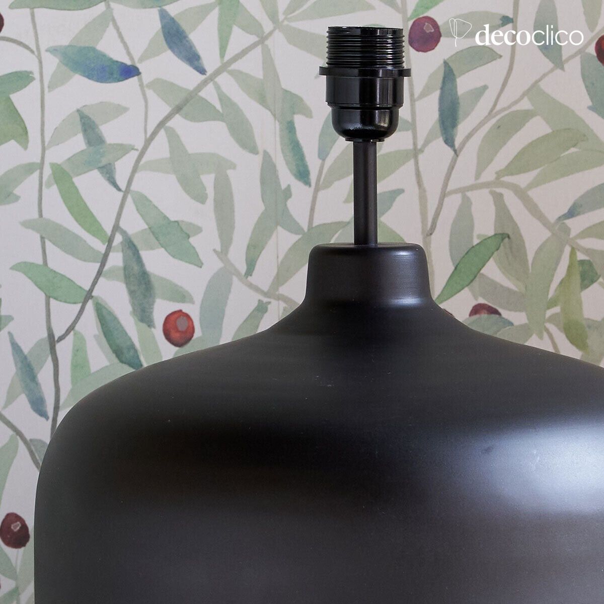 Metalen lampvoet in matzwarte afwerking