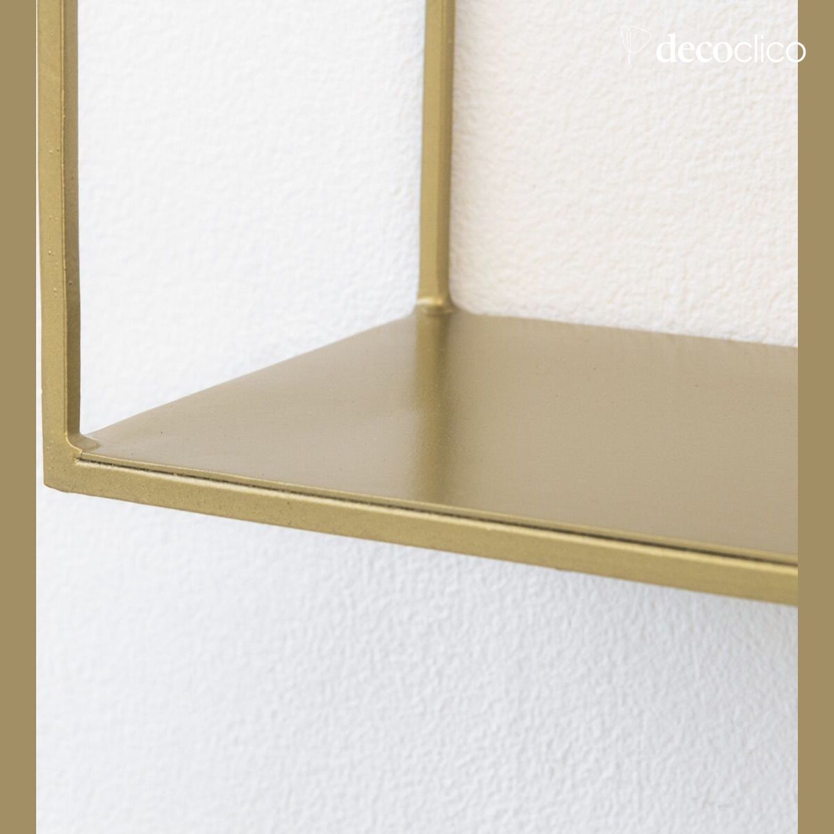 Metalen wandplank met gouddraad Uptown