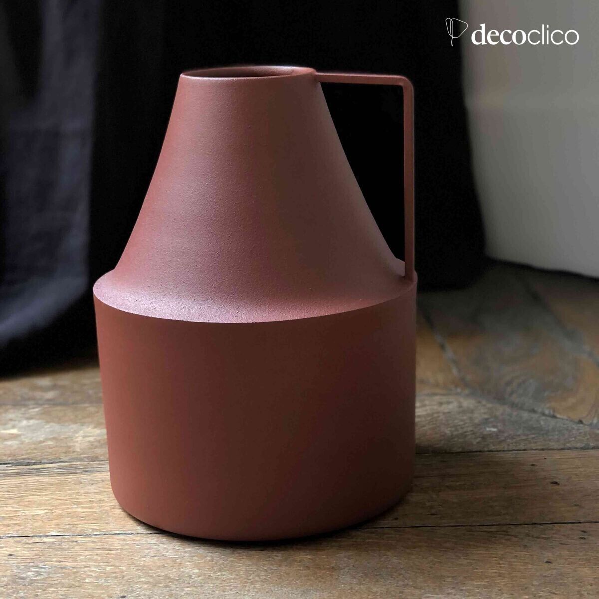 Milchkännchen aus Terrakotta-Metall H 25 cm Tosca