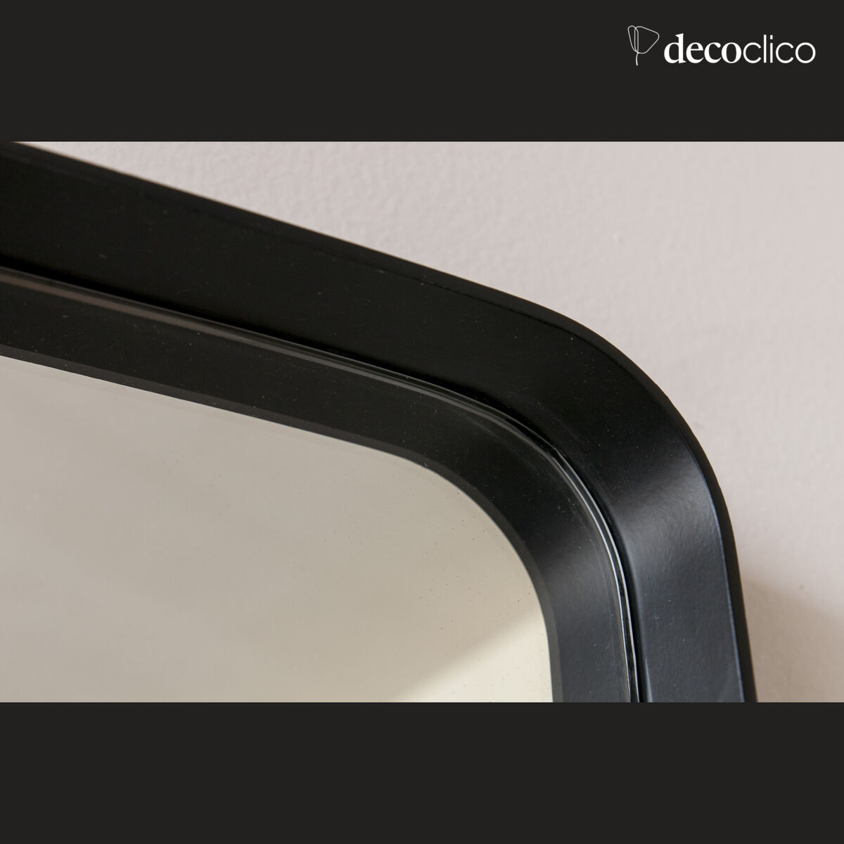 Miroir à cadre noir 50 x 135 cm Ascain