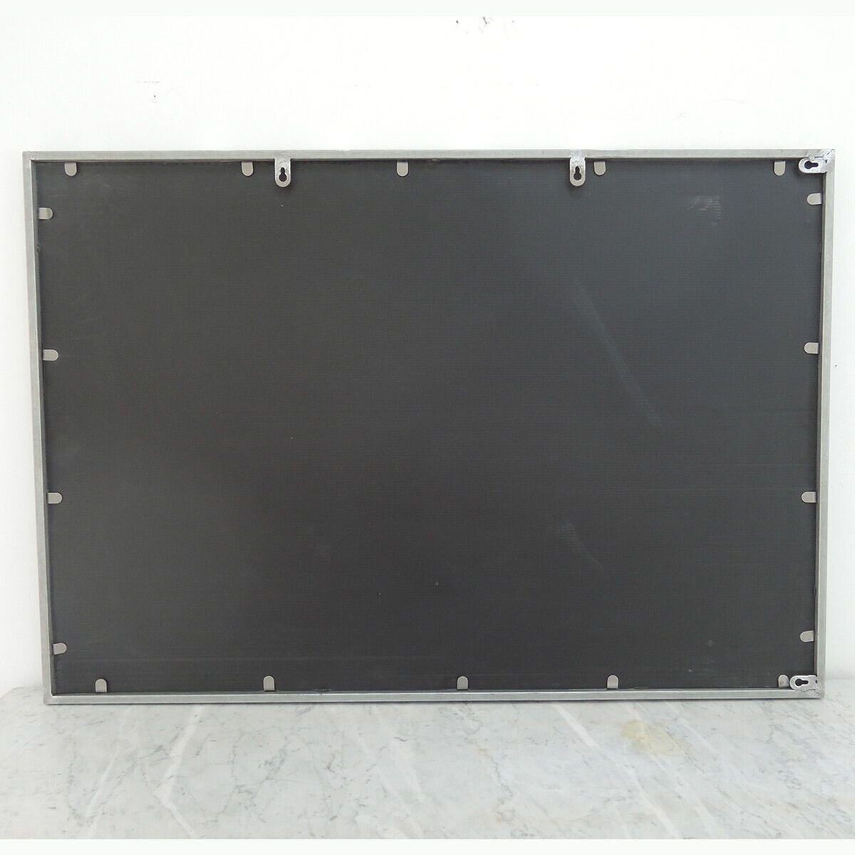 Miroir Art Déco en métal finition zinc  Wallis