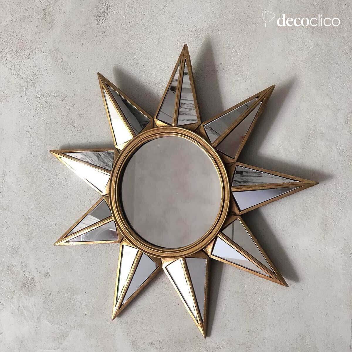 Miroir étoile doré 34 cm  Manderley