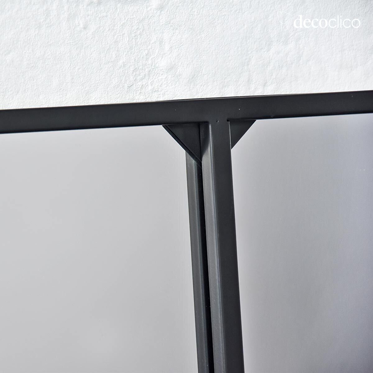 Miroir fenêtre en métal noir 130 x 90 cm Saïgon