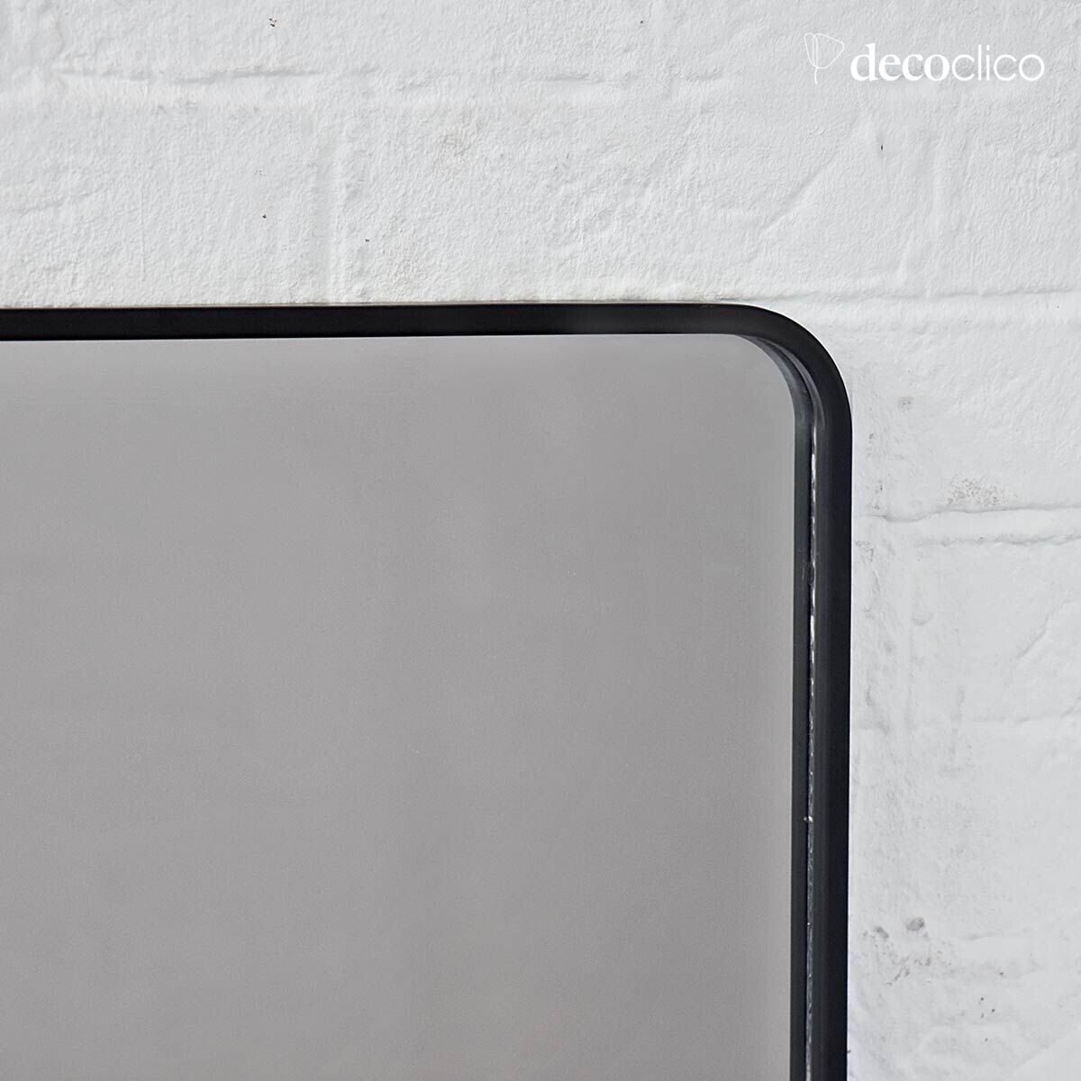 Miroir rectangulaire en métal noir 85 x 75 cm  Uptown