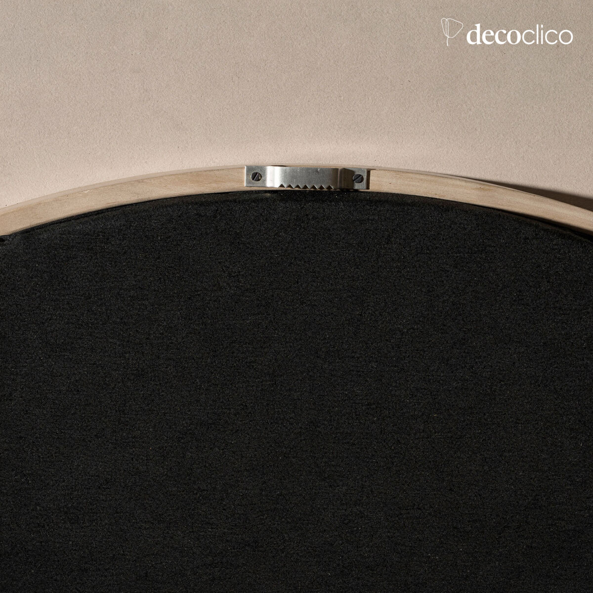 Miroir rond en laiton argenté 80 cm Murat