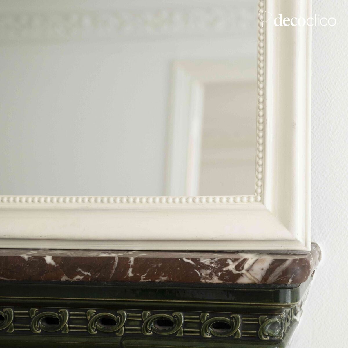 Miroir trumeau blanc 59 x 78 cm Manderley