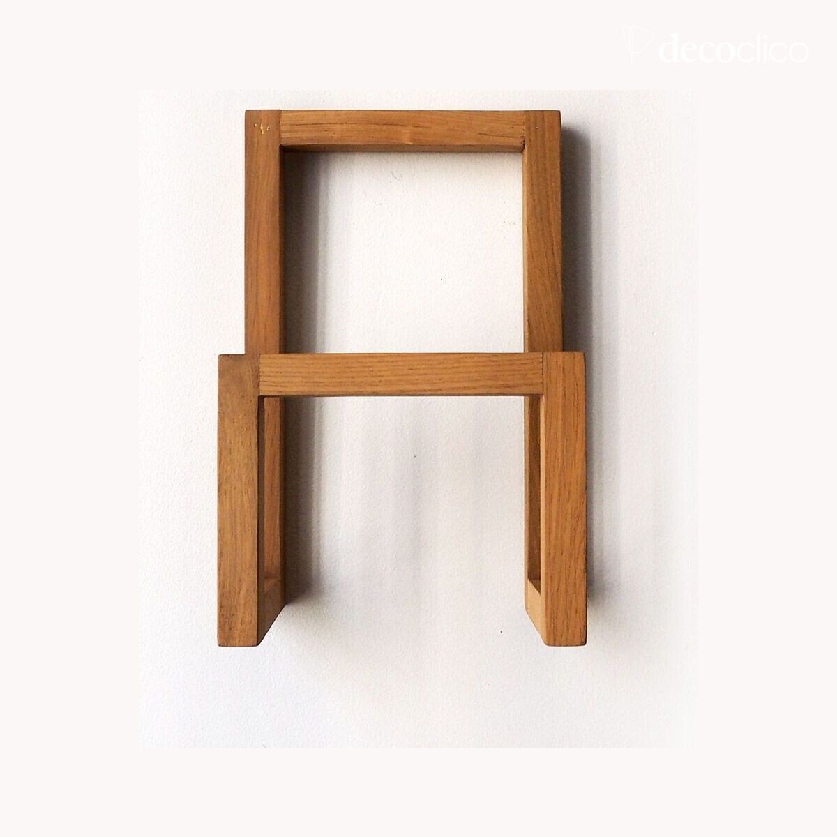 Mood Arne natural solid oak wall-mounted magazine rack Lykke