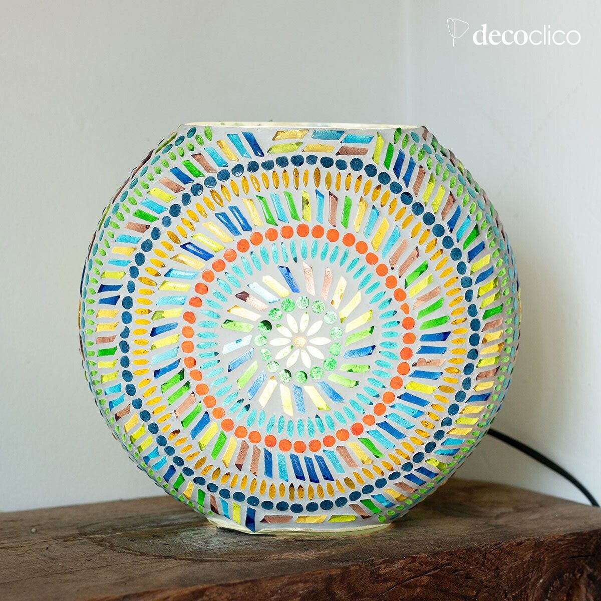 Mosaik-Stehleuchte rund - mehrfarbig Bangalore