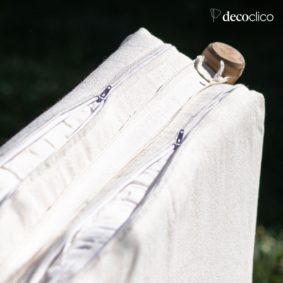 Natural bamboo deckchair Taman