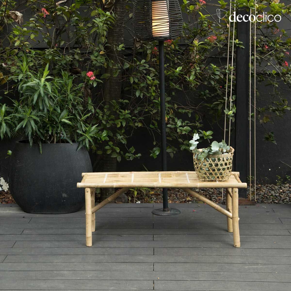 Natural bamboo folding bench Taman