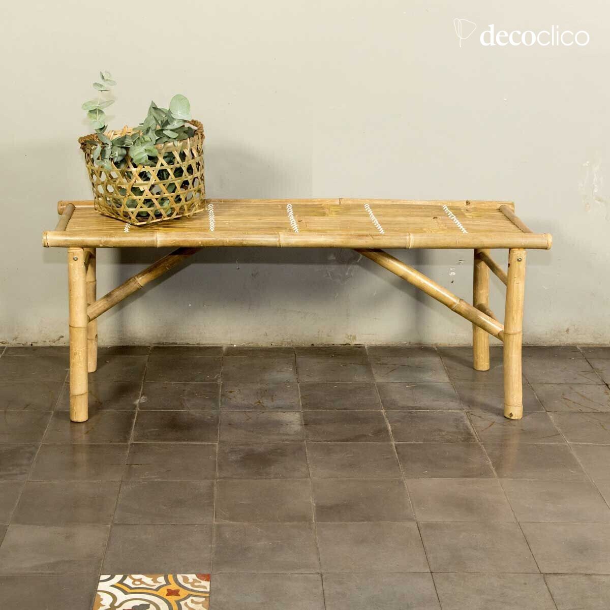 Natural bamboo folding bench Taman