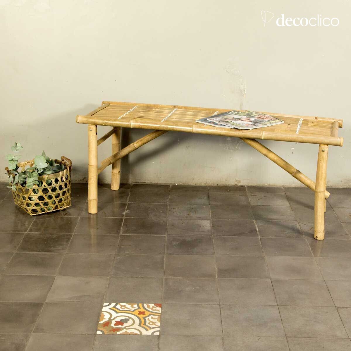 Natural bamboo folding bench Taman