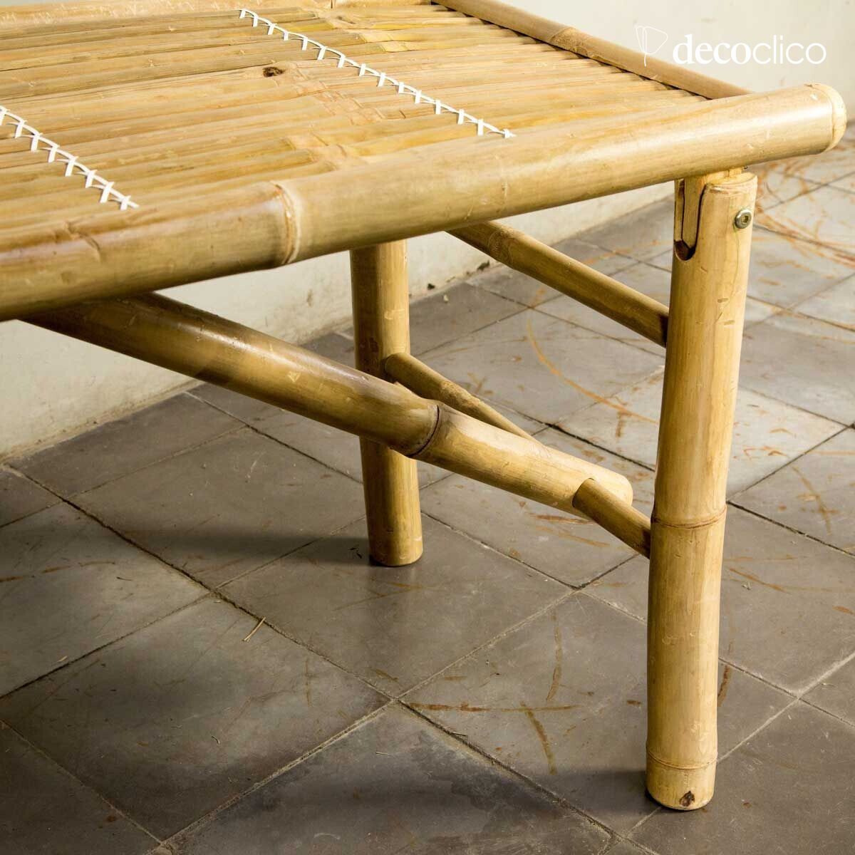 Natural bamboo folding bench Taman