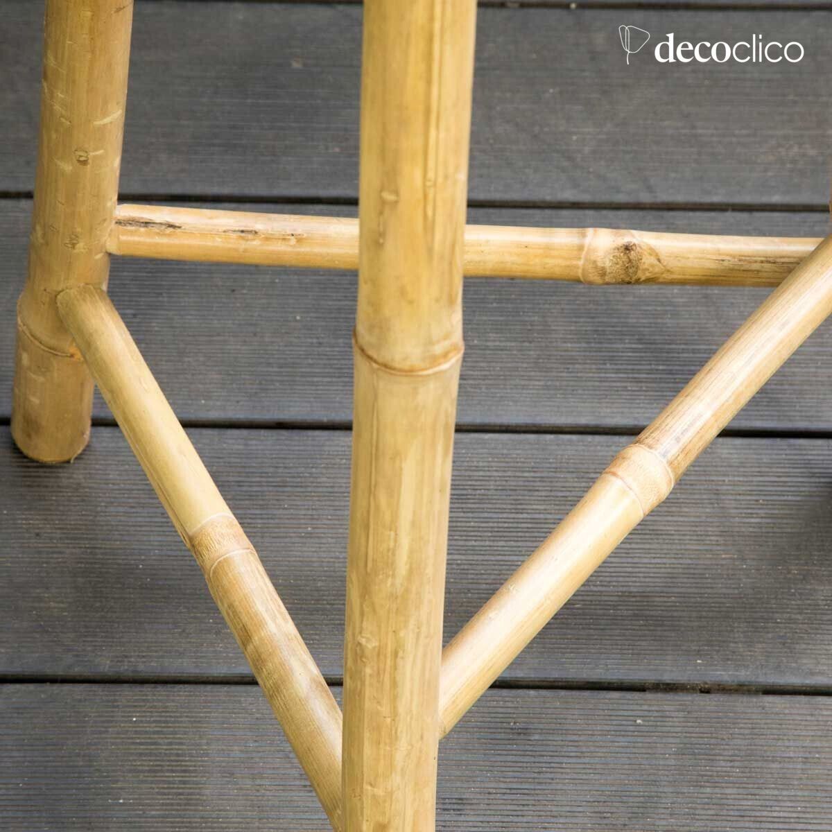 Natural bamboo tripod stool Taman