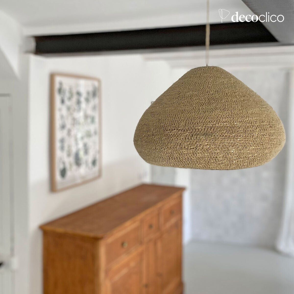 Natural sea grass dome suspension (non-electrified) Bayadère