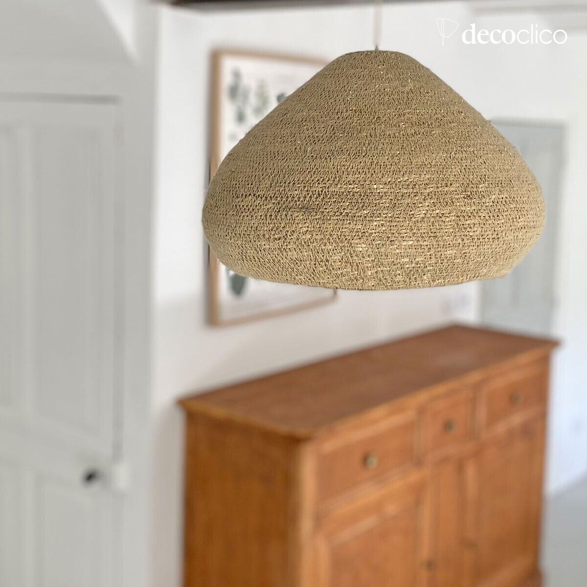 Natural sea grass dome suspension (non-electrified) Bayadère