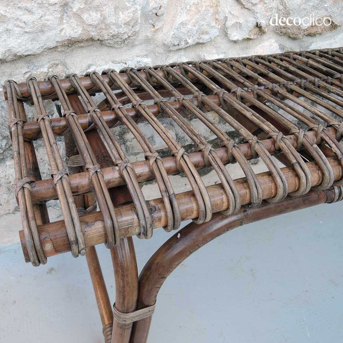 Natuur geweven rotan bedbank