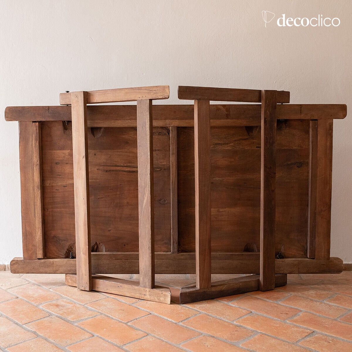 Opvouwbare salontafel van gerecycled hout Pamir