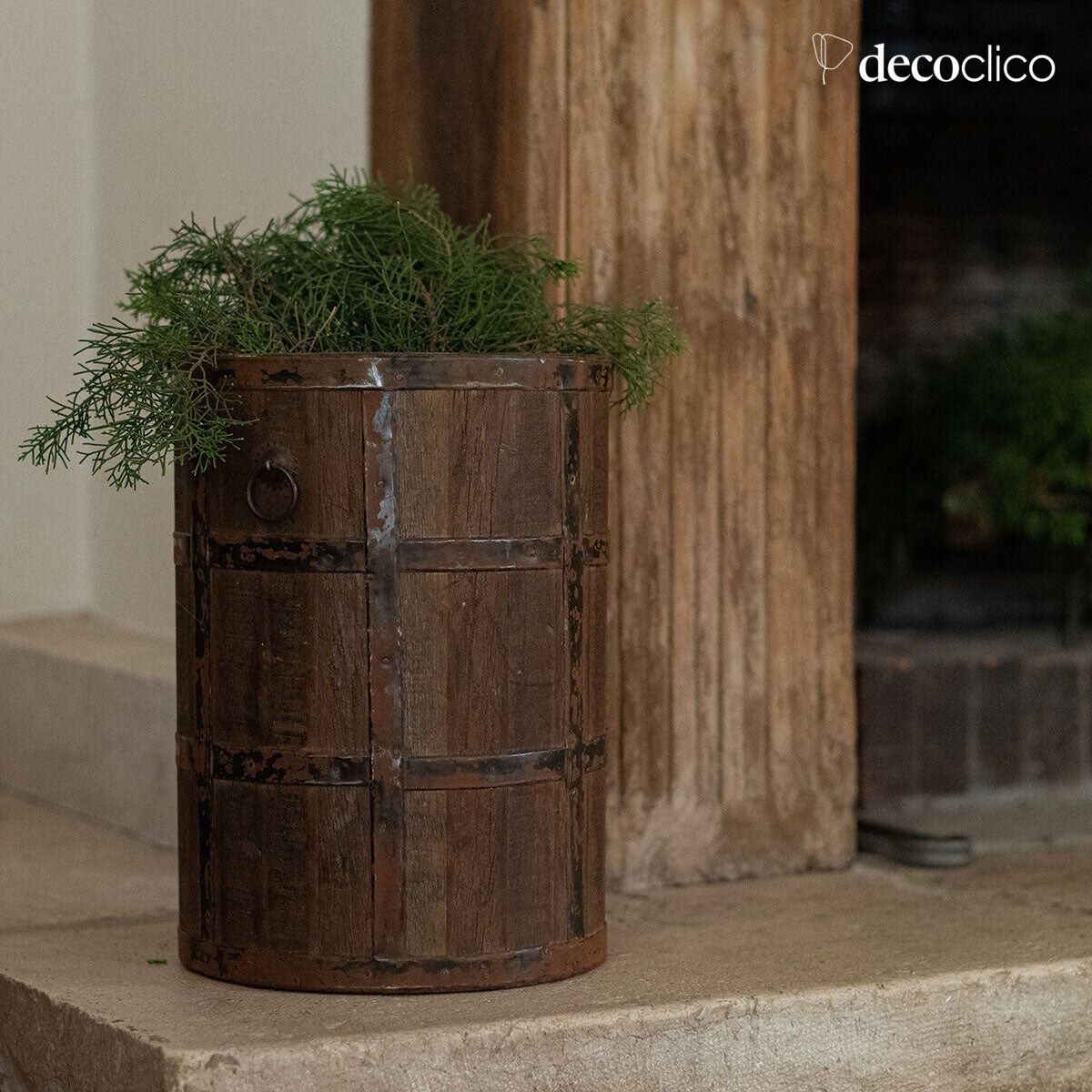 Paraplu emmer van gerecycled hout Pamir