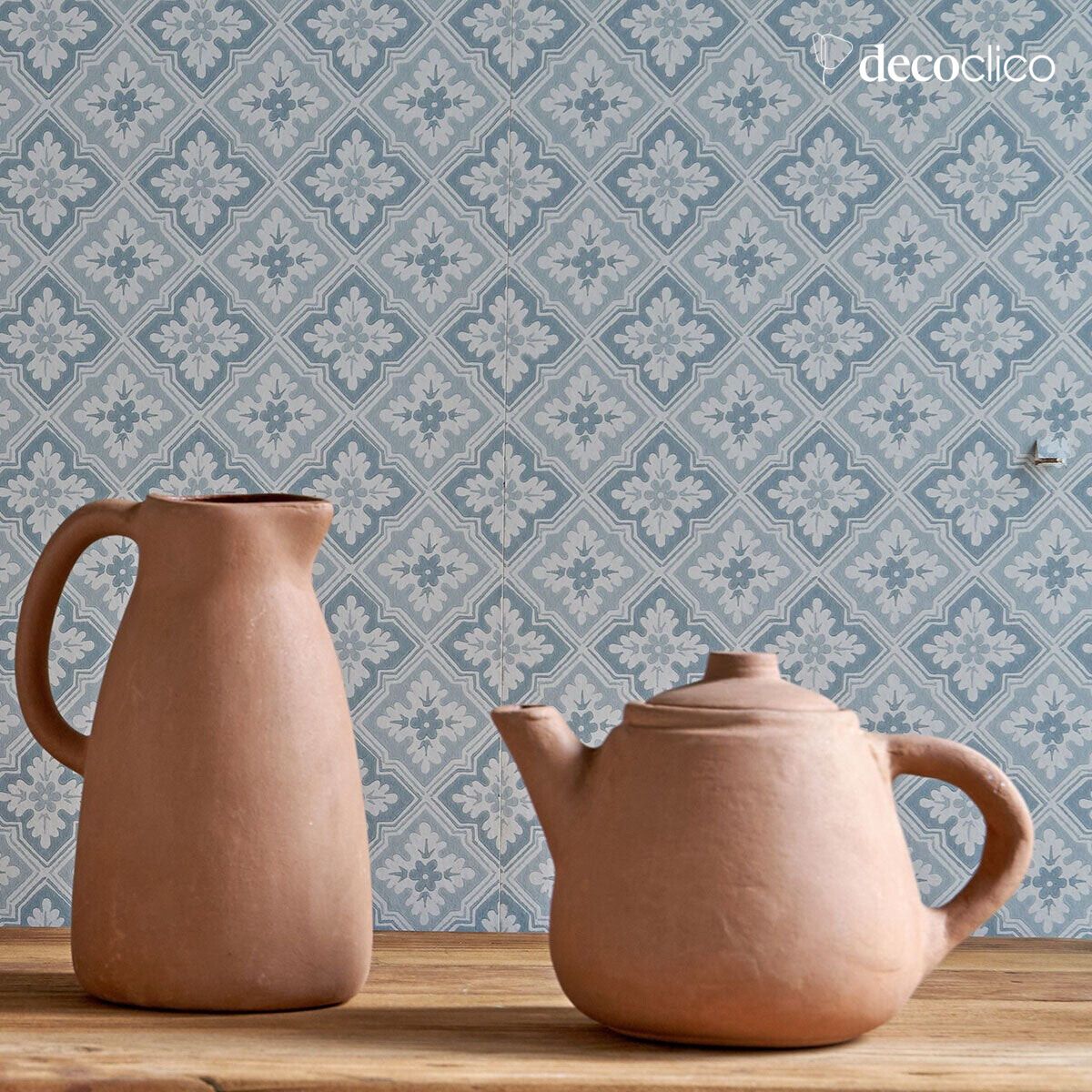Handgemaakte terracotta theepot Petra